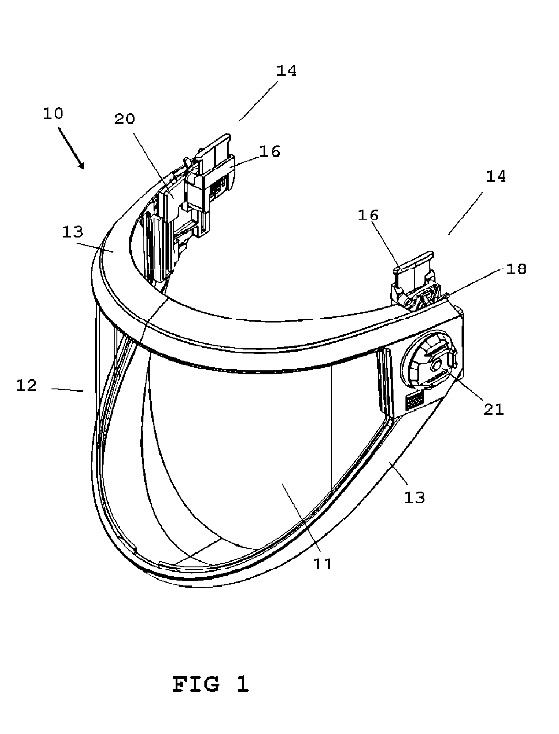 Weight Balancing Face Shield