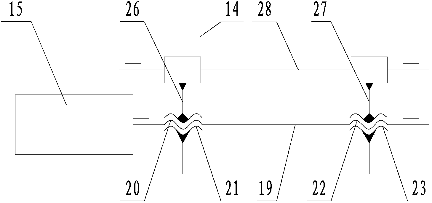 Four-connecting-rod mass-center-adjustable patrol robot mechanism