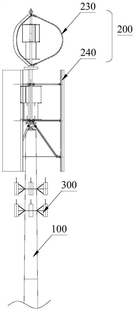 Dual-drive wind power generation signal tower