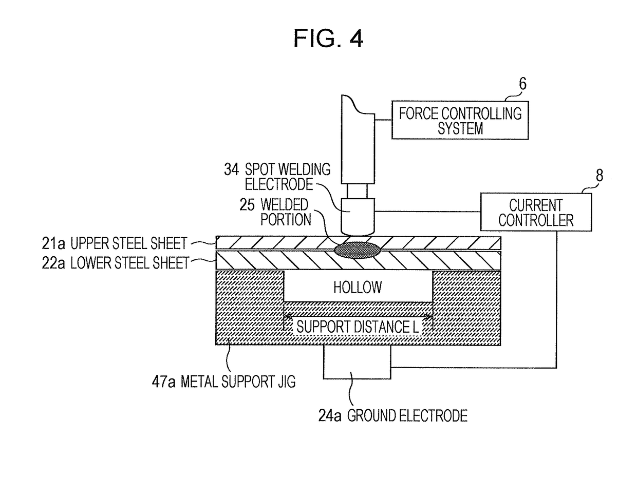 Indirect spot welding apparatus