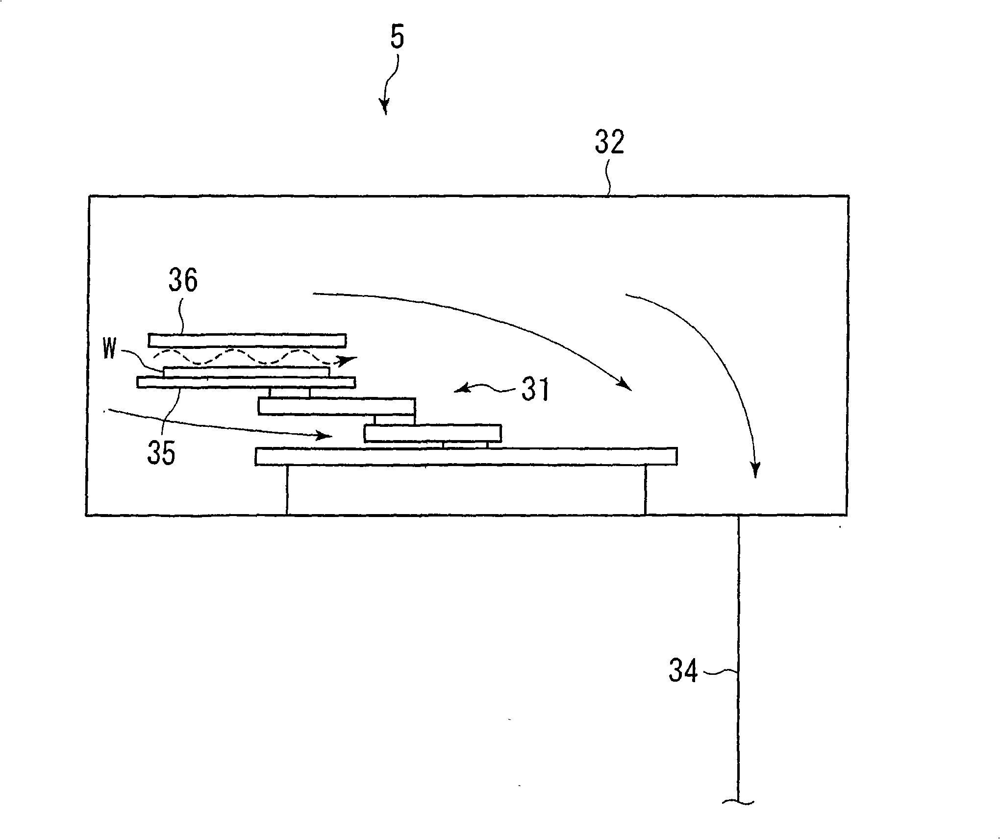 Gas-tight module and exhaust method therefor