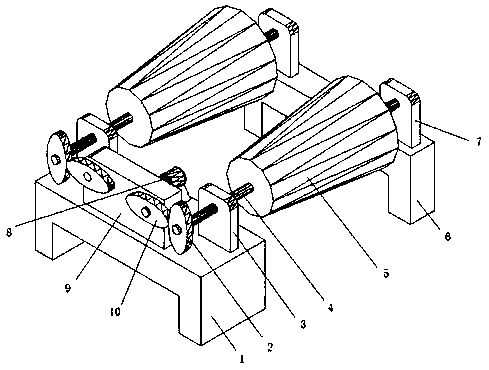 Silicon carbide micro-powder mixed material screening device