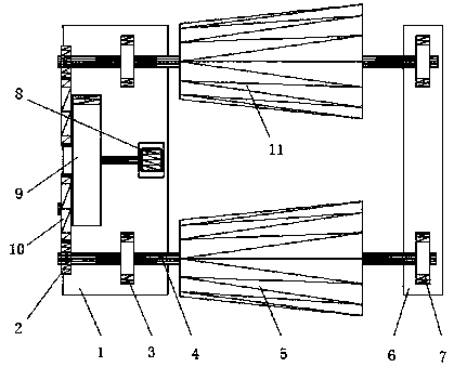 Silicon carbide micro-powder mixed material screening device