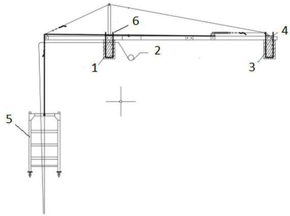 Mounting and fixing method of electric hanging basket suspension mechanism