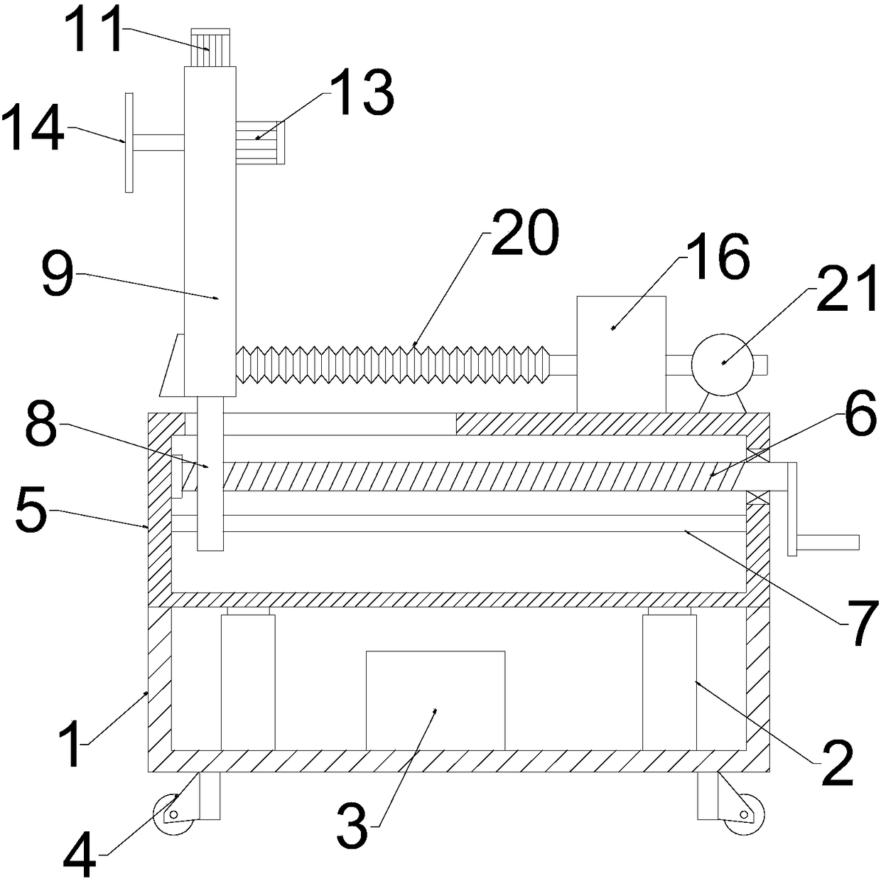 Cleaning and grinding device for building wall surface