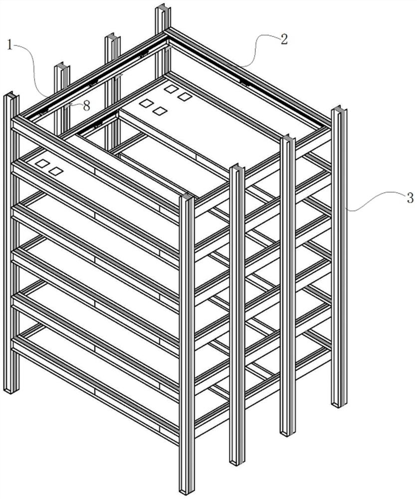 Three-dimensional intelligent garage with big data safety early warning and fire-fighting disposal