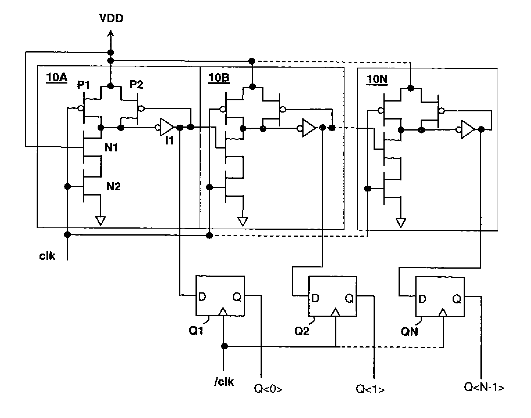 Pulsed Dynamic Logic Environment Metric Measurement Circuit