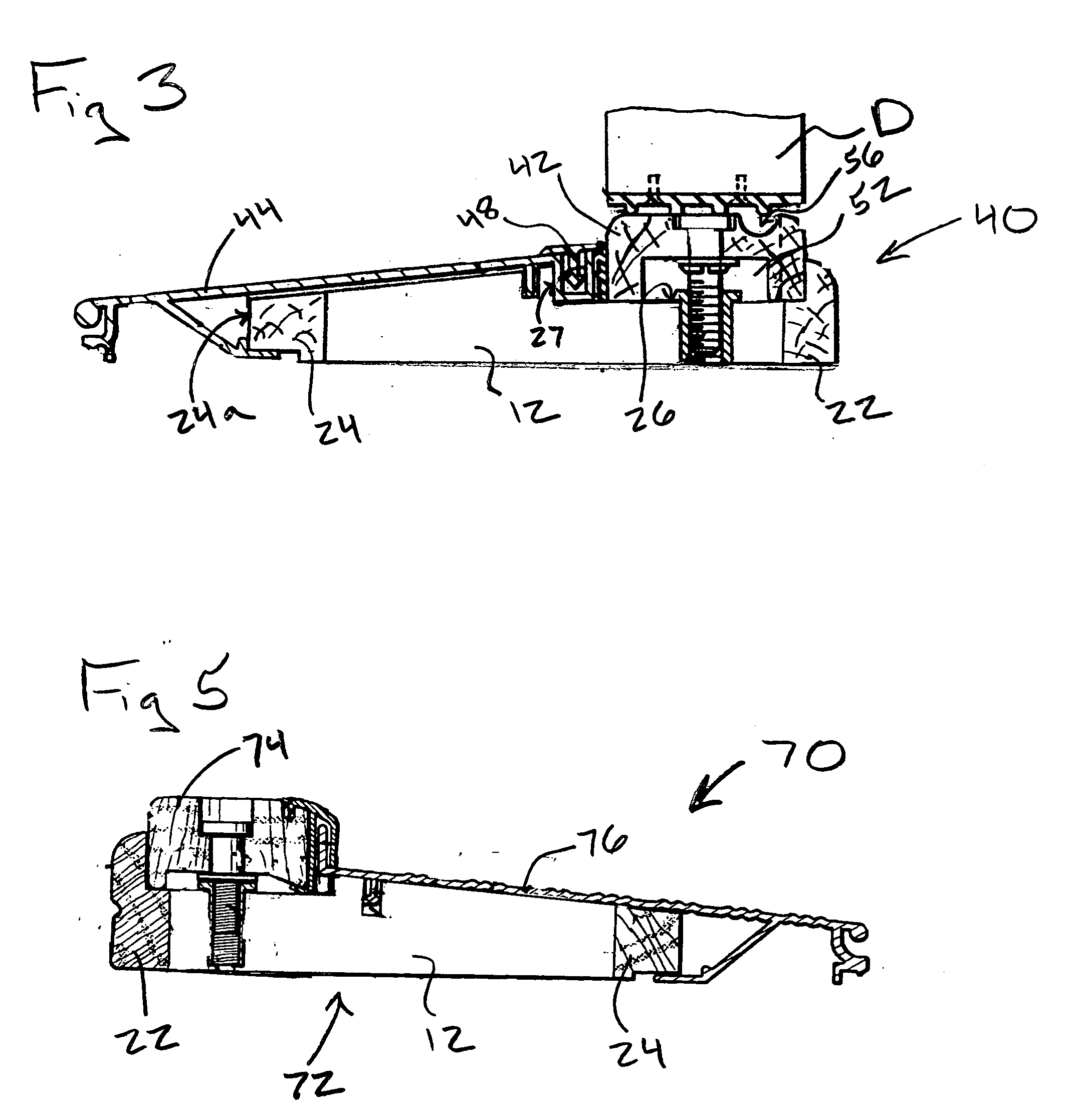 Banded door sill base and door sill assembly, and method of forming same