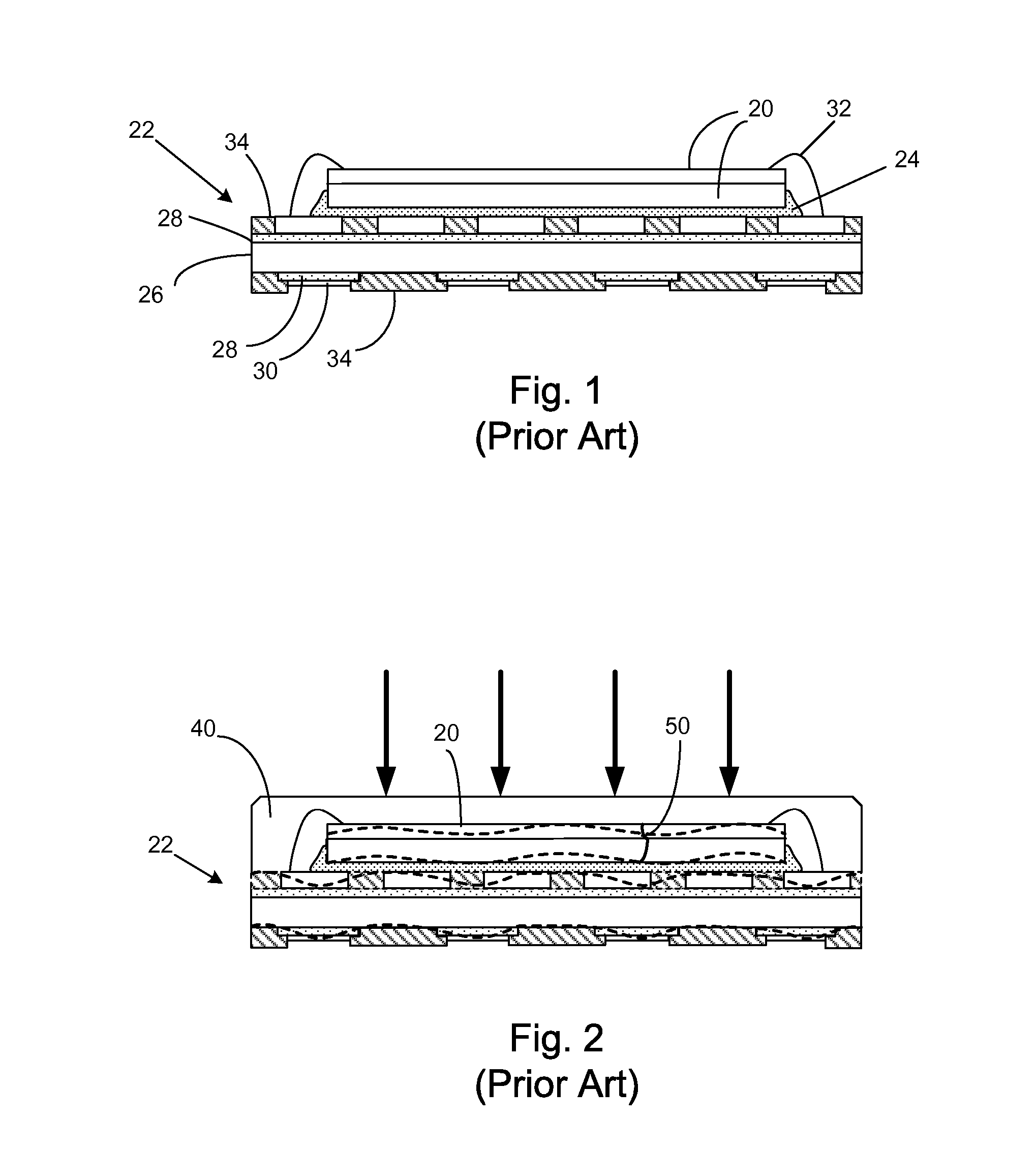 Rigid wave pattern design on chip carrier substrate and printed circuit board for semiconductor and electronic sub-system packaging