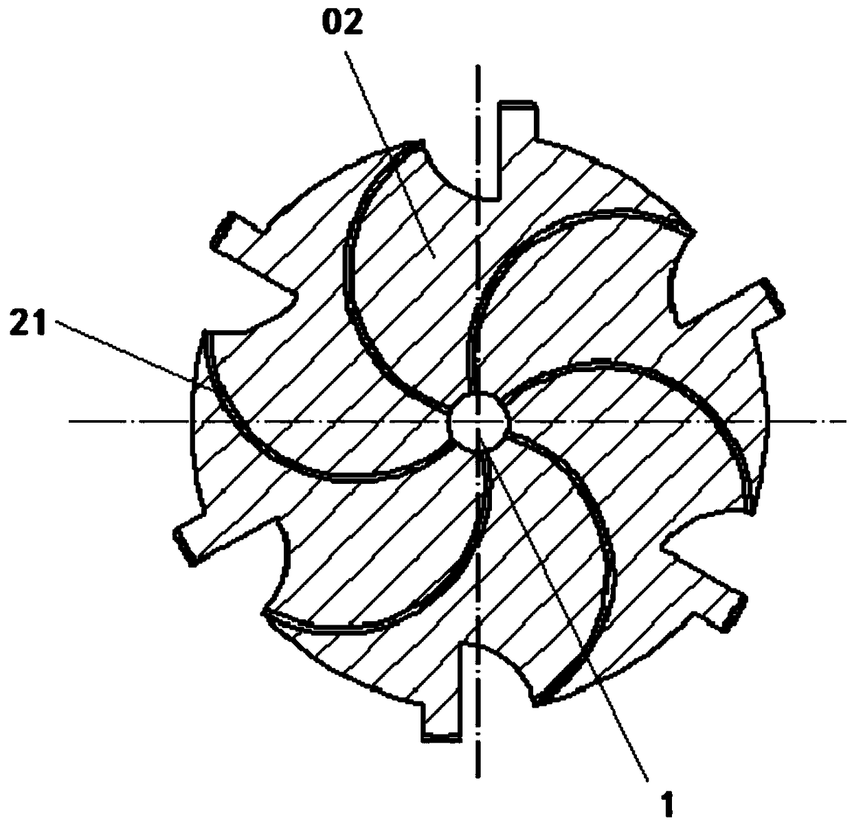 Screw tap with self-lubricating cooling structure