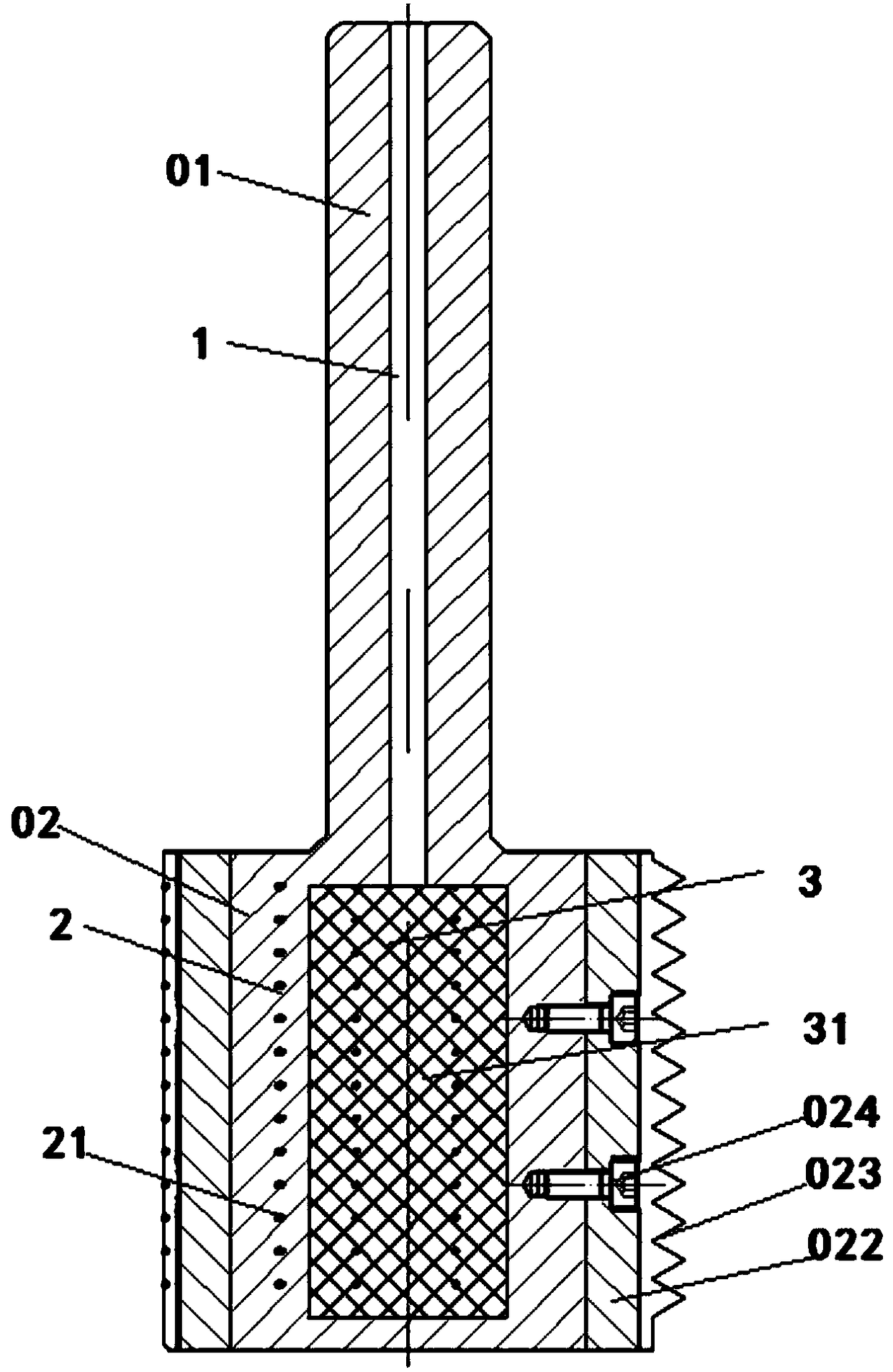 Screw tap with self-lubricating cooling structure