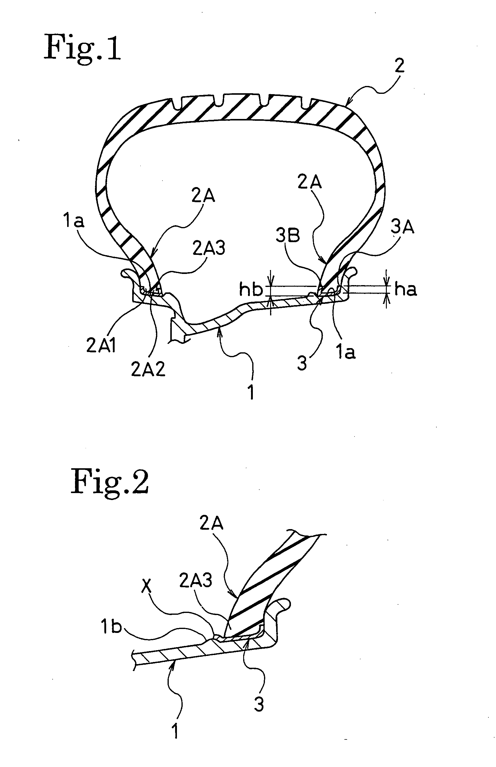 Tire/wheel assembly and pneumatic tire