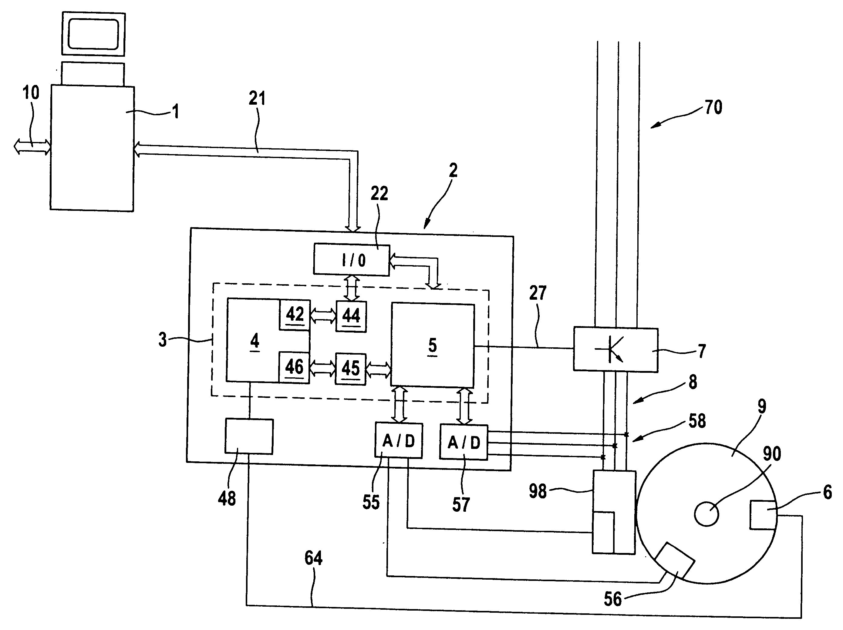 Electrical drive apparatus having a structure-borne noise sensor