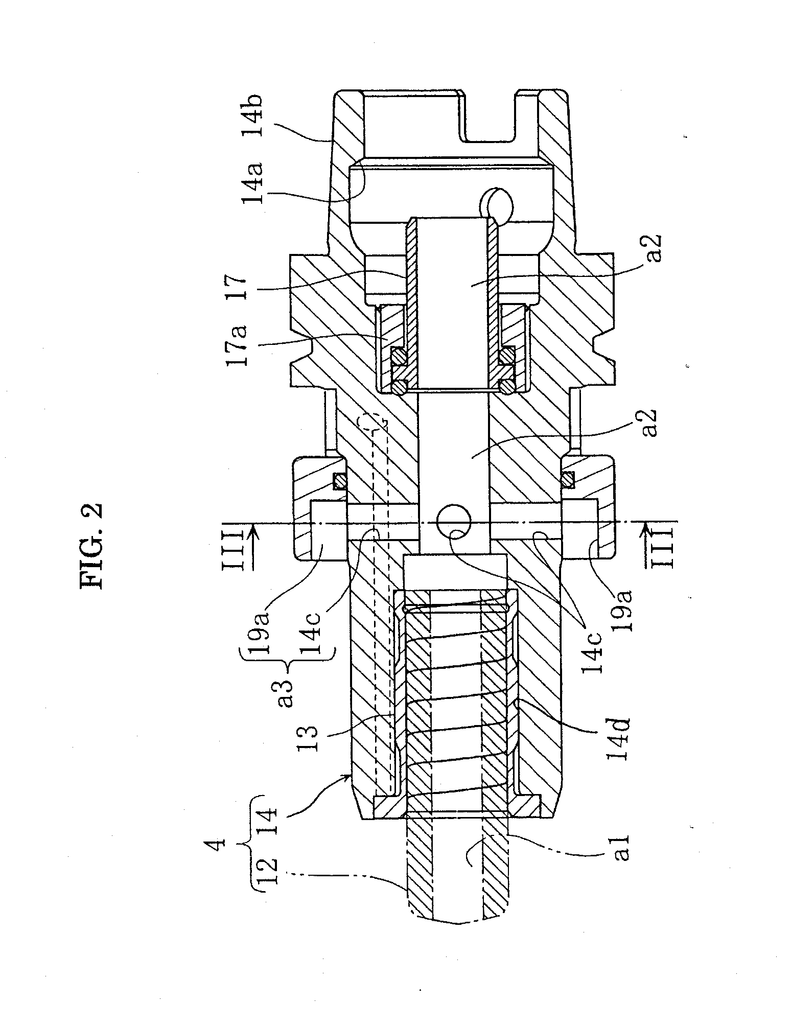 Spindle device of machine tool