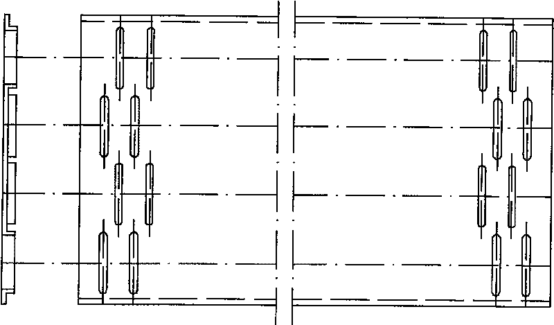 Tubular radiator core combined template