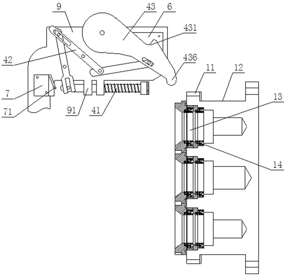 Automatic butt joint mechanism and butt joint method for gas water heating device detection equipment