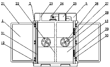 High-efficiency food drying box