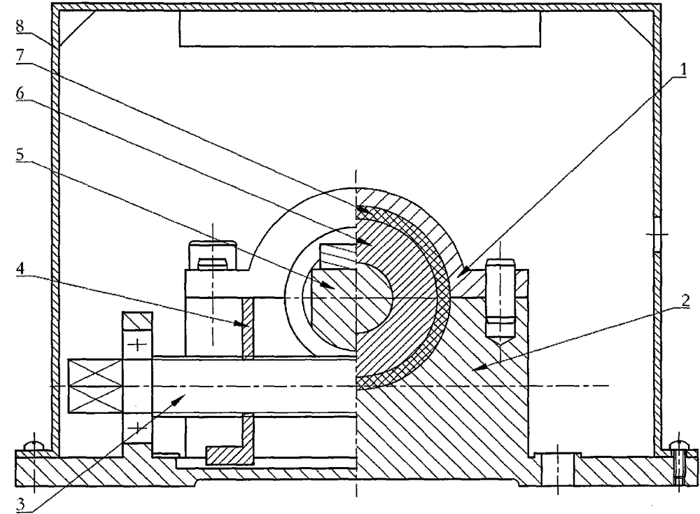 Annular damping parts dynamic characteristic test vibration table device