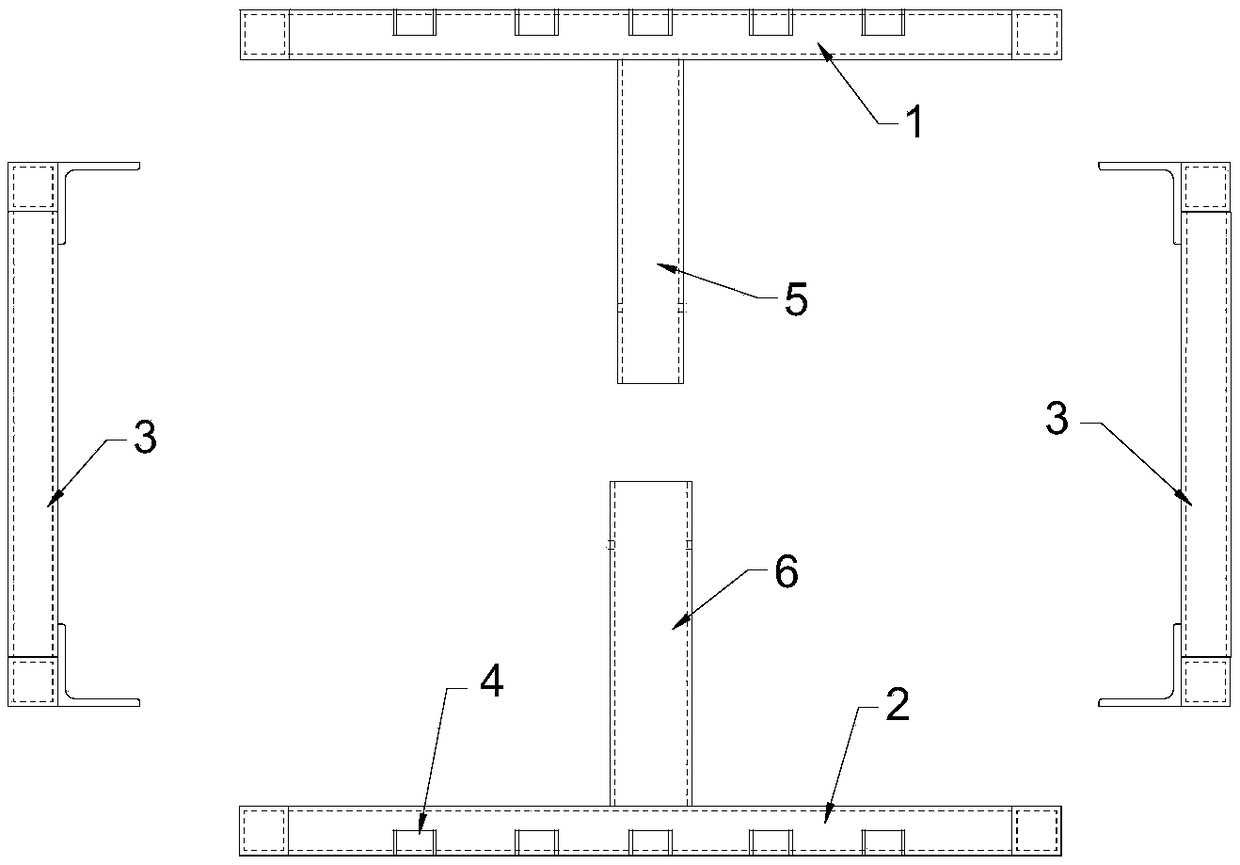 Reserved electricity box hole mould and using method thereof