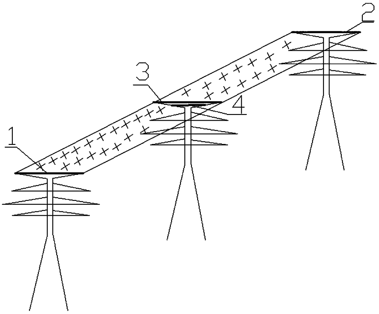 Power supply device of shared pole-tower communication base station