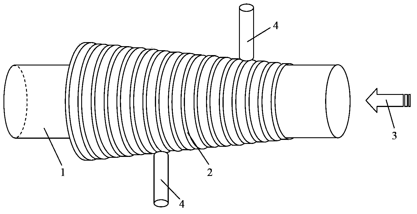 Micro-nano fiber downloading filter based on rainbow local effect