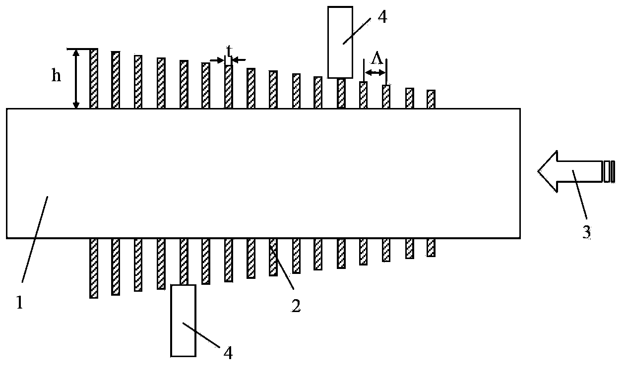 Micro-nano fiber downloading filter based on rainbow local effect