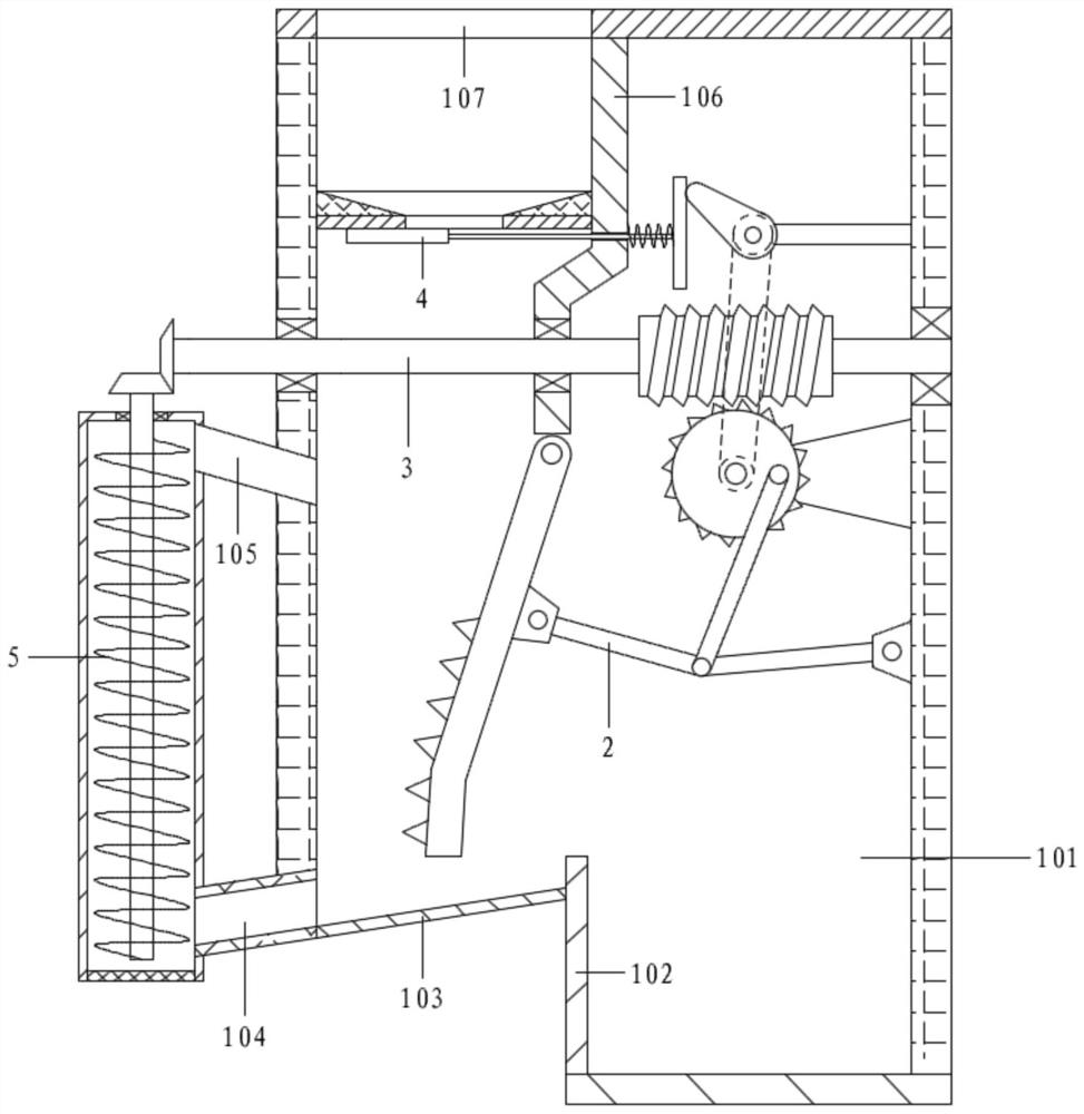 Recycling and crushing treatment machine for plastic products and method of use