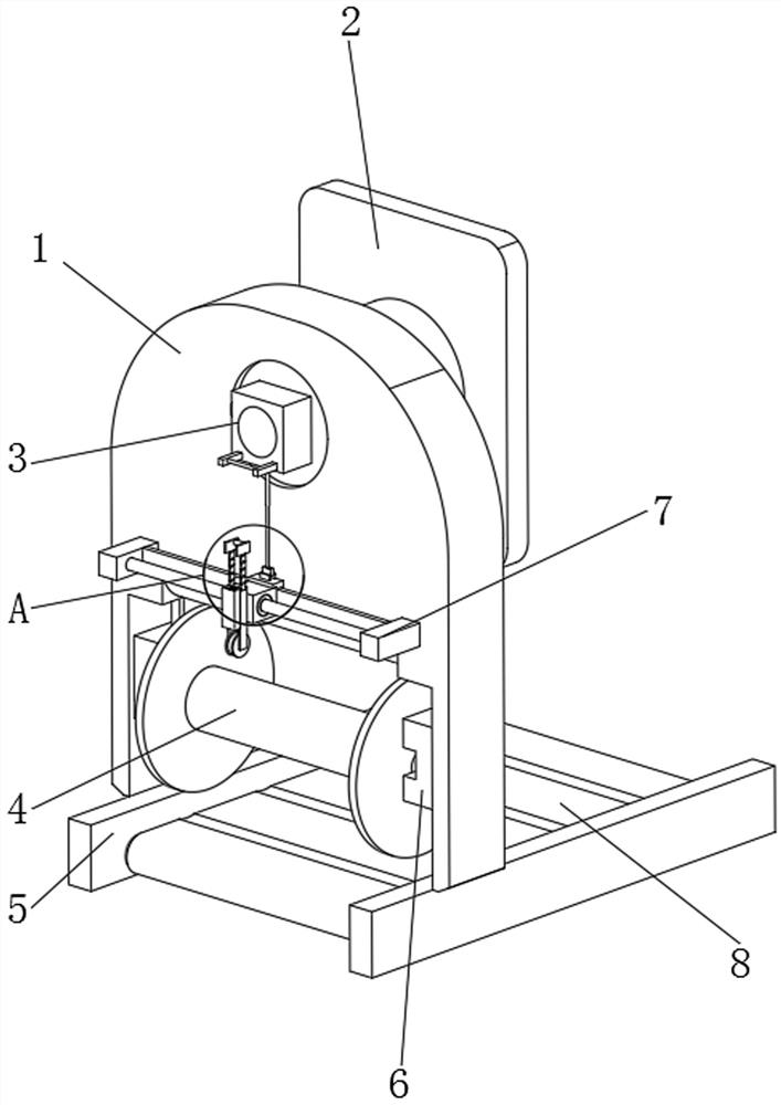 Wire winding support for bead wire winding machine