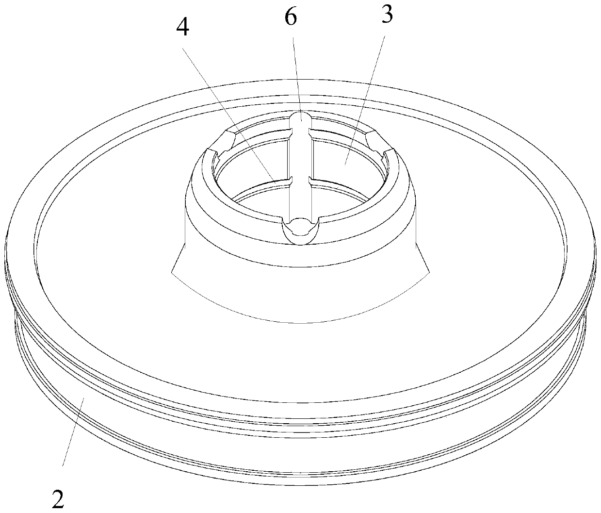 Inner hole special-shaped snap spring assembling device