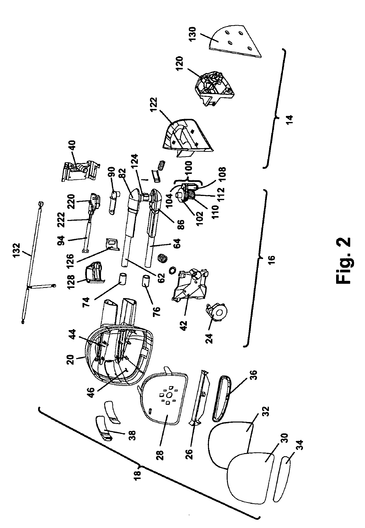 Twin-arm vehicle mirror with powerfold and powerextend features