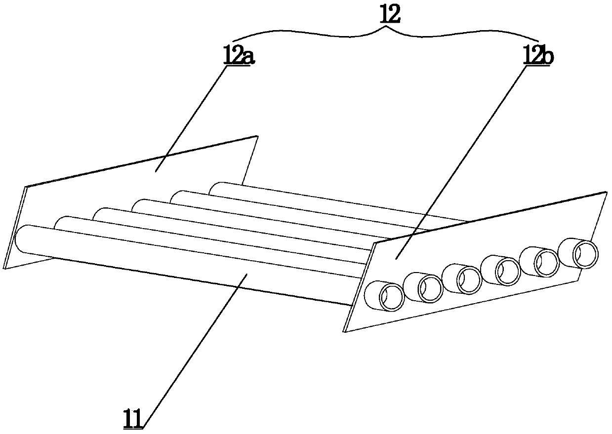 Tubular synergistic layer and desulfurizing tower provided with the same