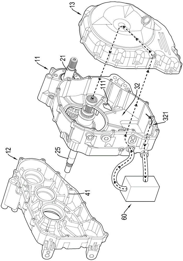 Engine oily structure