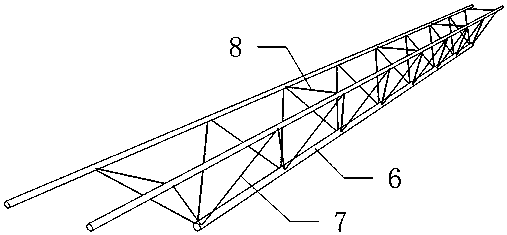 Inverted steel bar truss concrete laminated board and construction method thereof