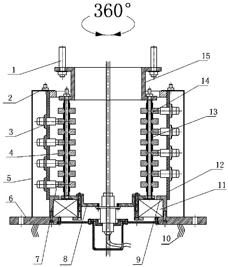 A maintenance-free slip ring with high current and high power