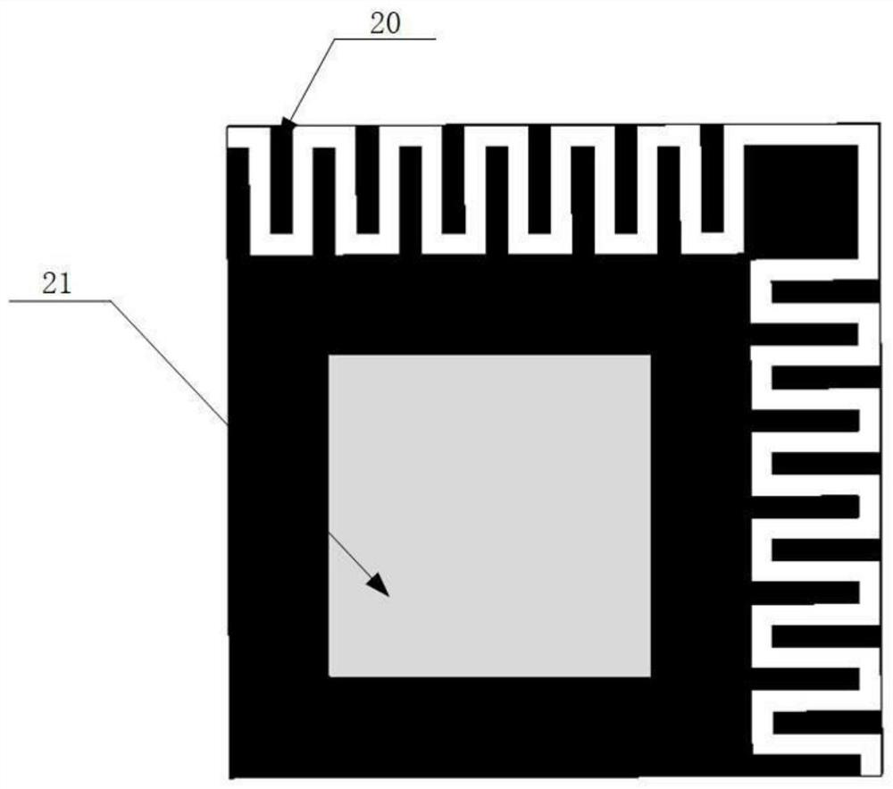 Wave-absorbing surface with low profile and low incidence angle sensitivity and manufacturing process thereof