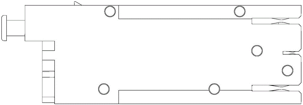 Plug-in type miniature circuit breaker housing installation structure