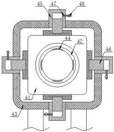 Cable insulation extrusion process capable of realizing automatic regulation of concentricity