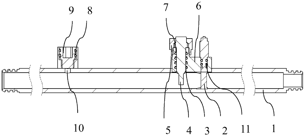 Underground multiphase flow vortex shedding flowmeter