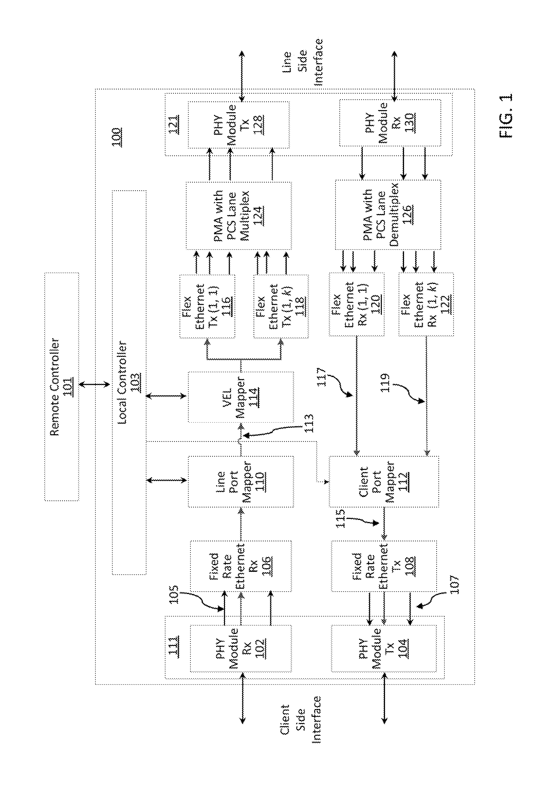 Reconfigurable and variable-rate shared multi-transponder architecture for flexible ethernet-based optical networks