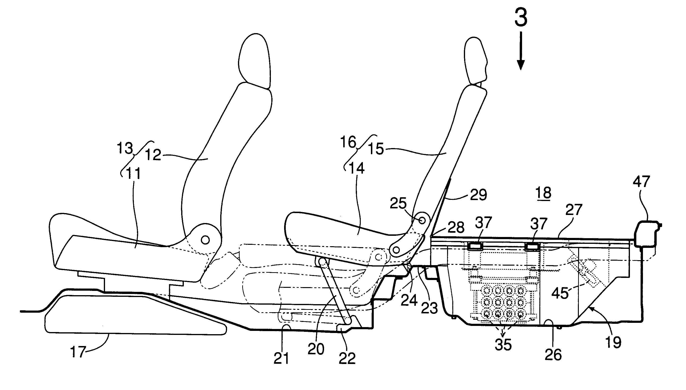 Electrical device cooling structure in vehicle