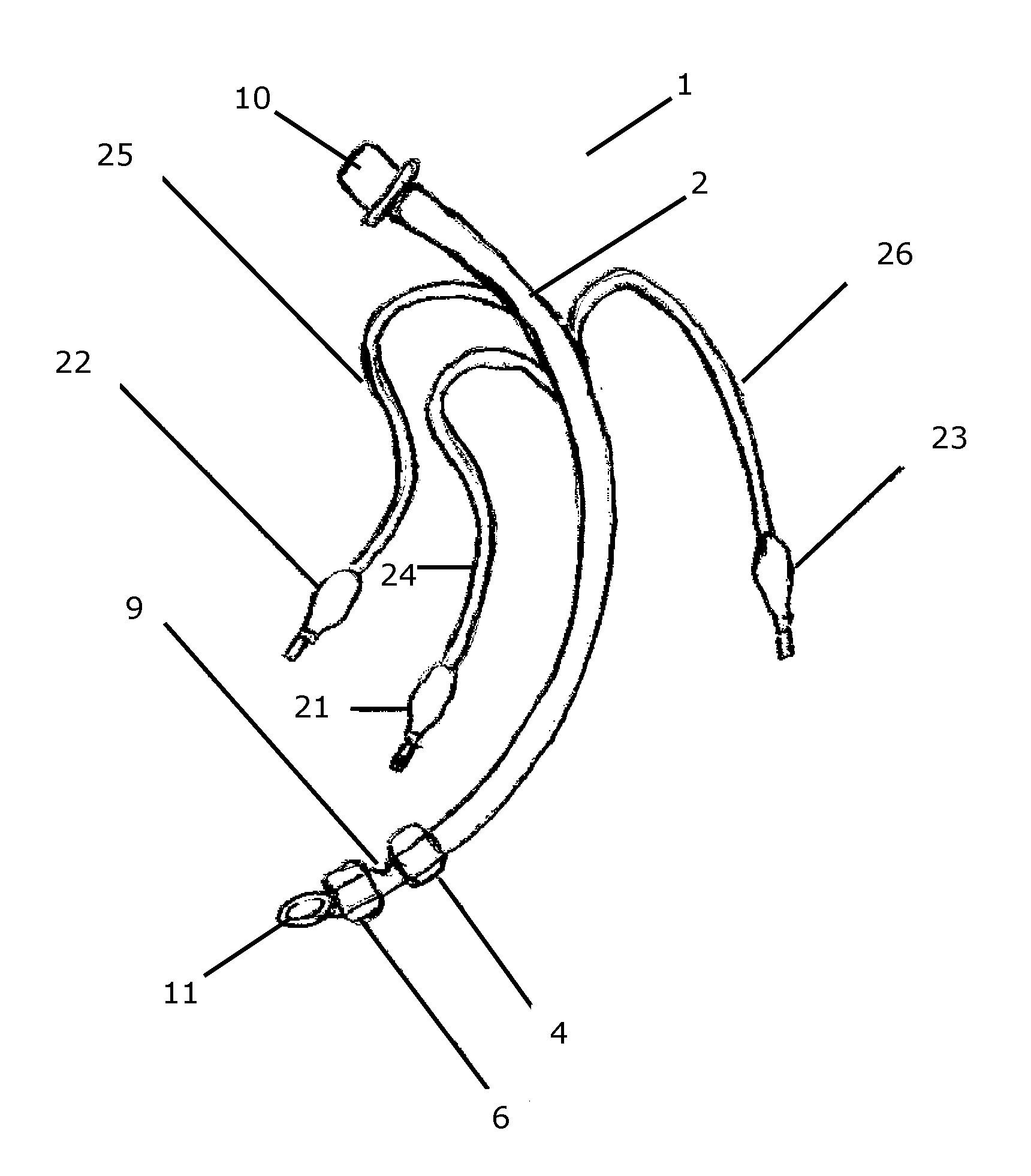 Endotracheal tube for mechanical ventilation