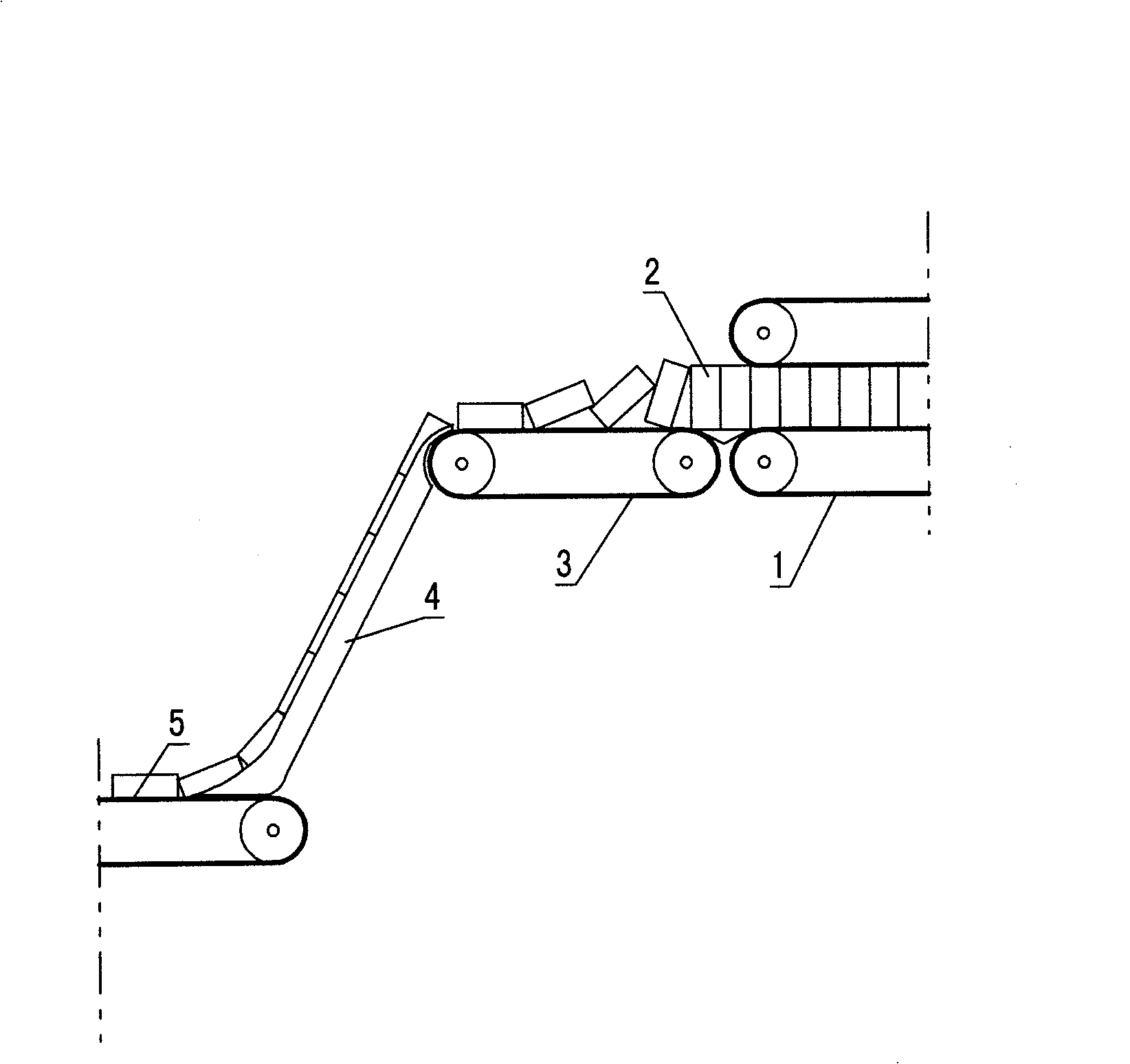 Auxiliary packing machine for cigarette packet transparent paper and cigarette packet conveying system thereof