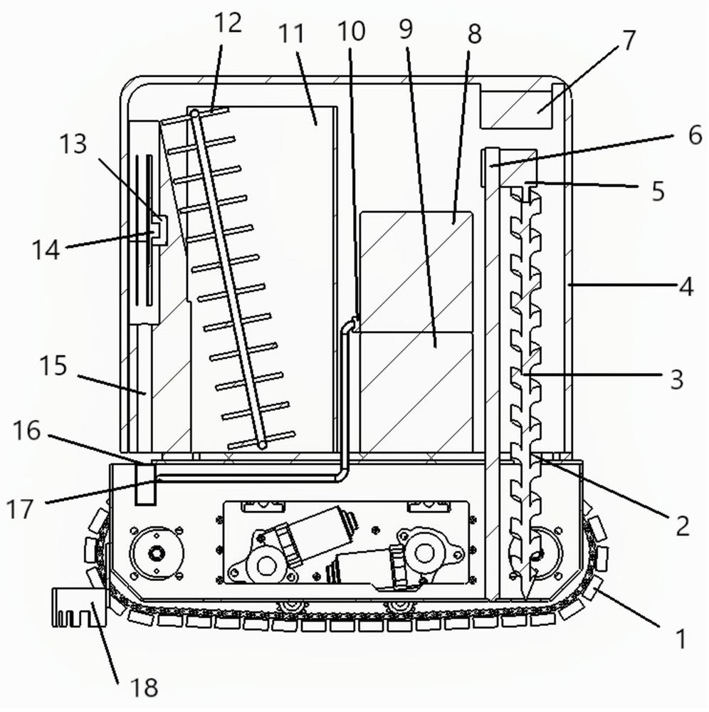 Crawler-type desert tree planting machine