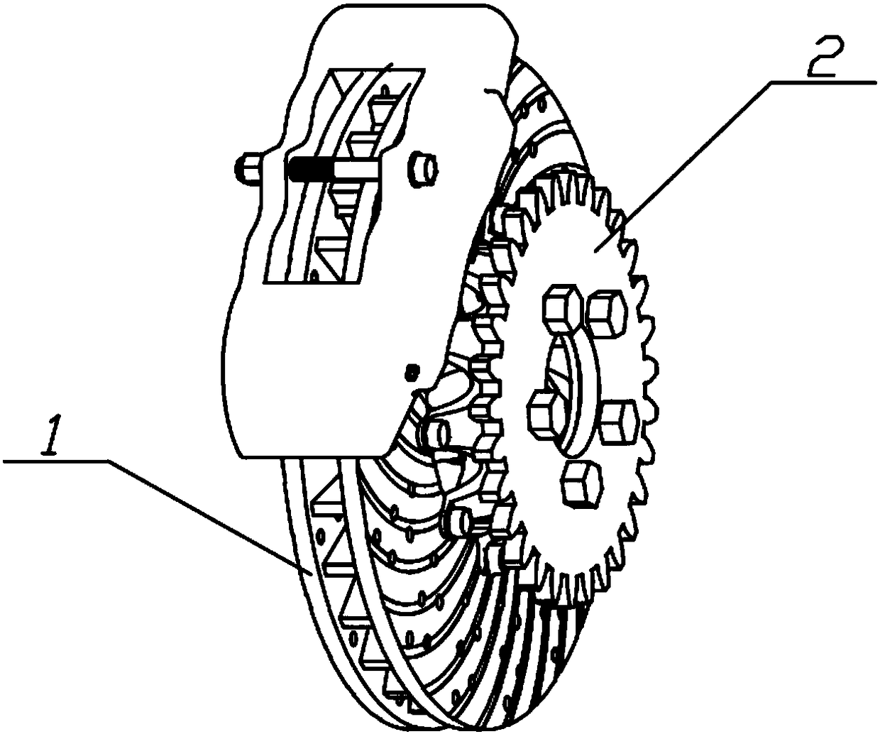 A vehicle braking energy recovery and reuse device