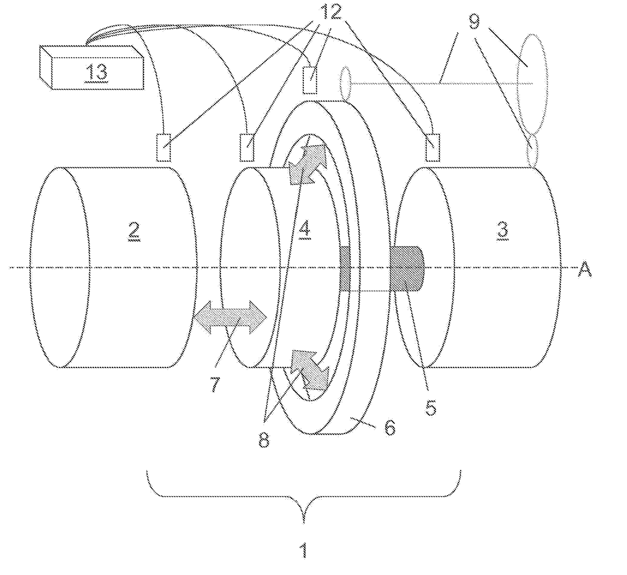 Transmission with a torsion spring and method for operating  a transmission