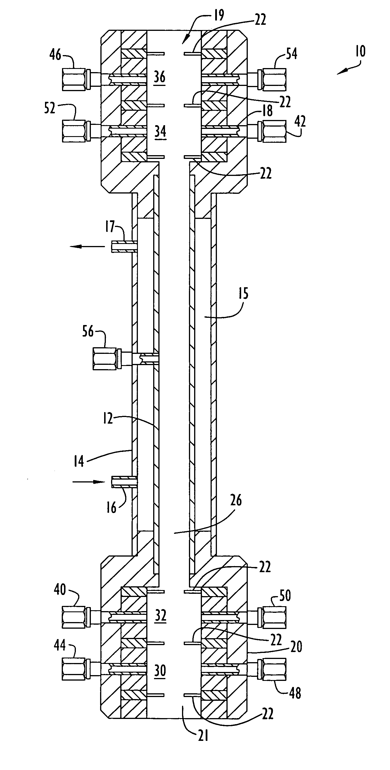 Fiber coolant system including improved gas seals