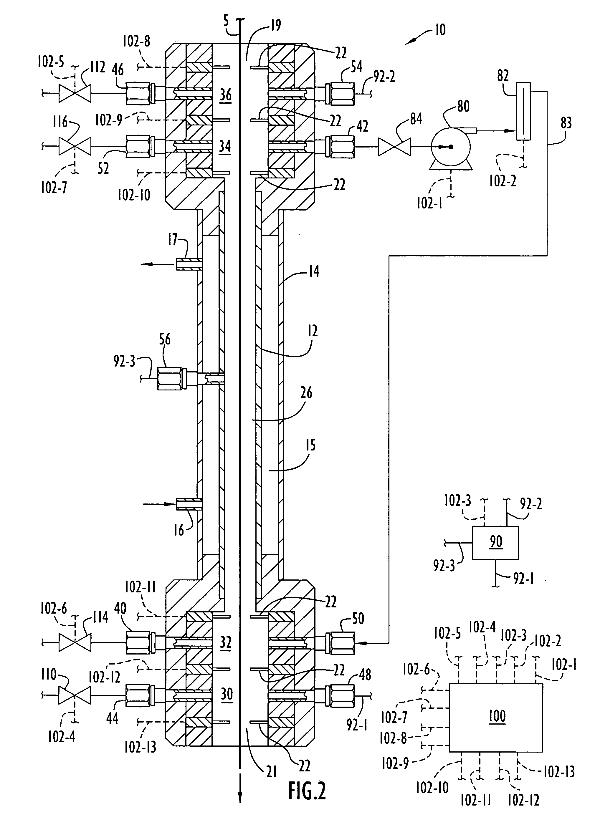 Fiber coolant system including improved gas seals