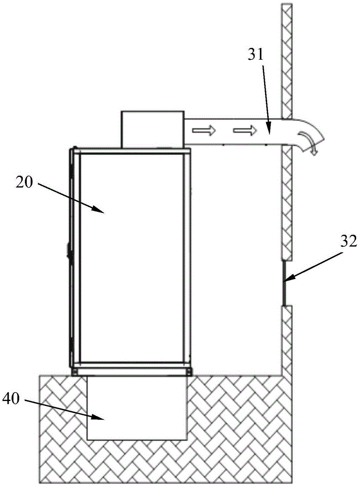 Water pump power generation system in pumping station and control method