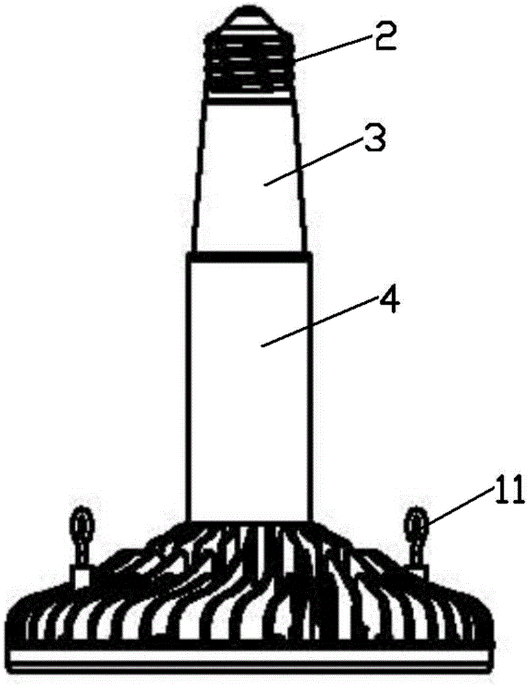 Patio lamp with conductive connecting rod