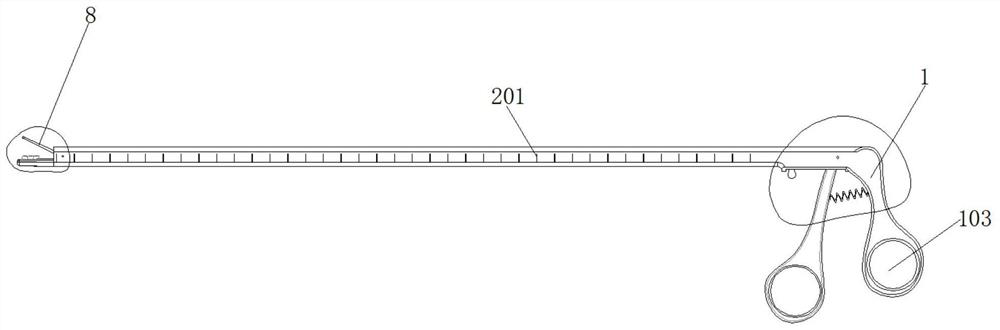 Endoscope double-row type blood vessel stitching instrument for thoracic surgery